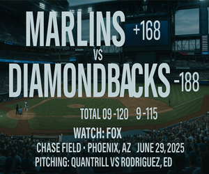 MLB Betting Consensus Miami Marlins vs Arizona Diamondbacks