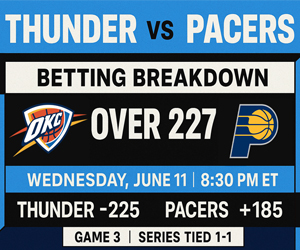 NBA Betting Playoffs OKC Thunder vs Indiana Pacers Game 3